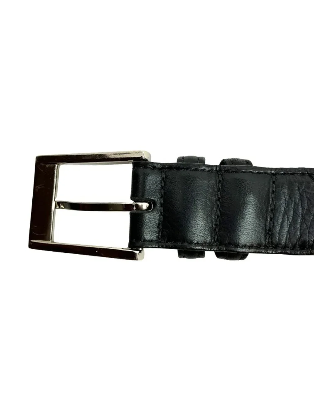 New Nocona Tumbled Glove Cowhide Leather Belt W/ Silver Buckle  Mens 44 Black
